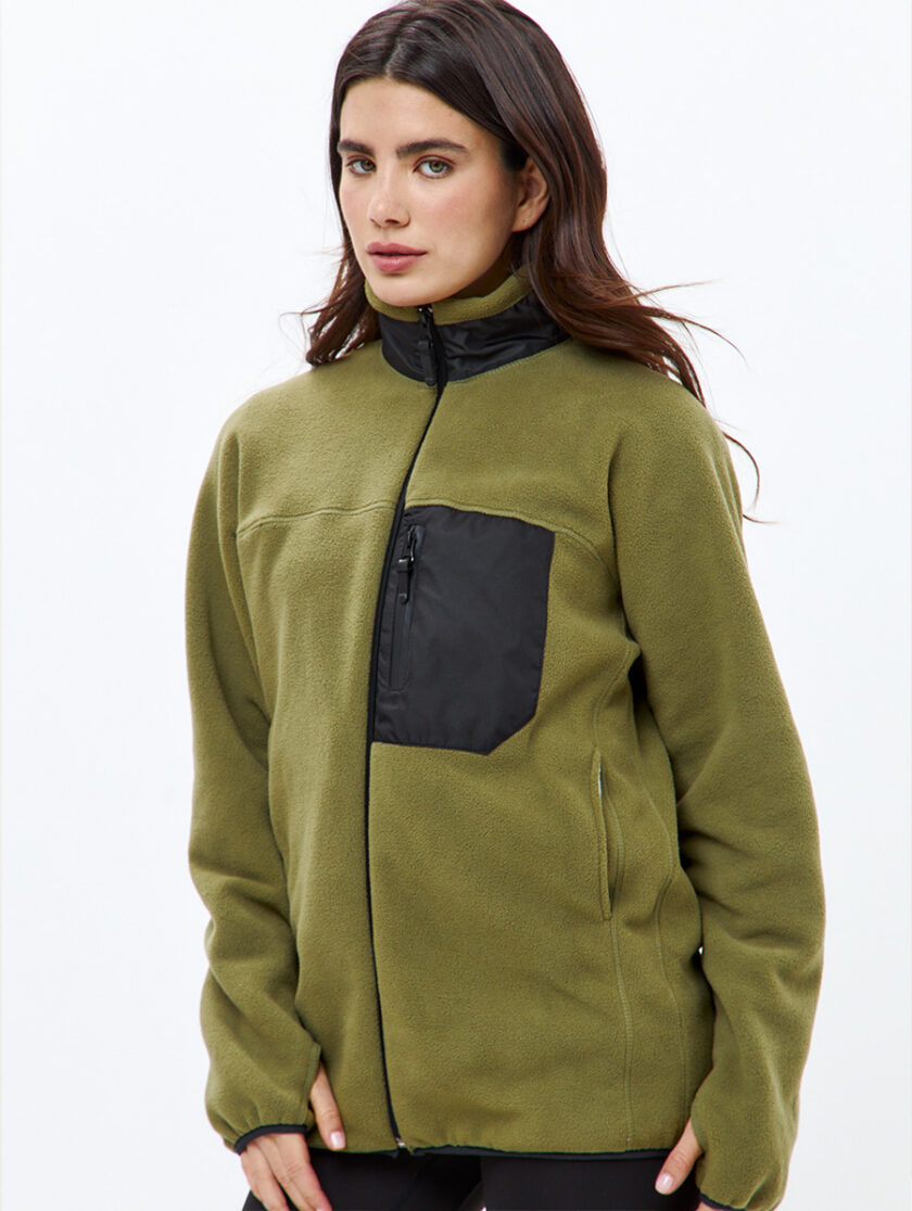 Флисовая толстовка unisex Eiger olive - XL
