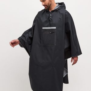 Дождевик-пончо черный Black Gamp membrane man