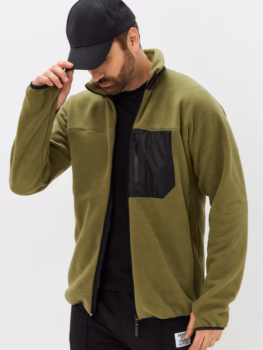 Флисовая толстовка unisex Eiger olive man